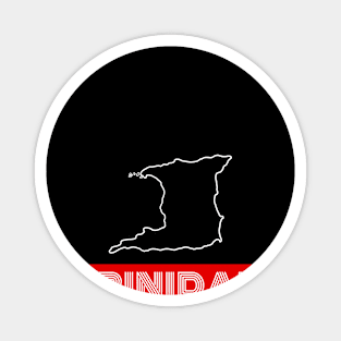 Trinidad map outline Magnet